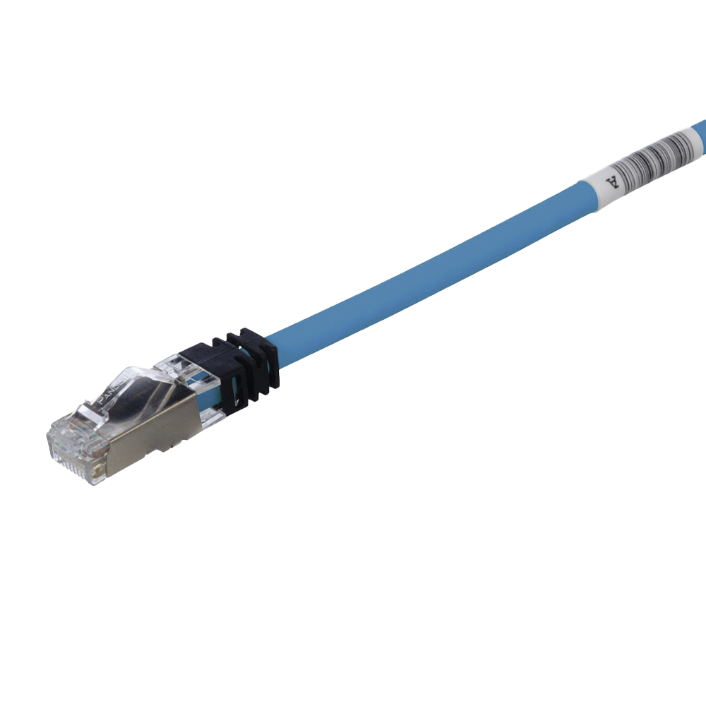 Patch Cord Cat6A, Blindado S/FTP, CM/LS0H, 1 Metro, Color Azul