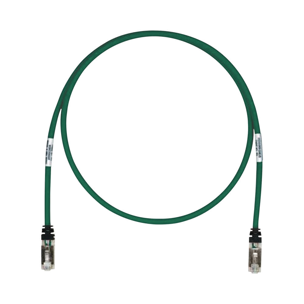 Patch Cord Cat6A, Blindado S/FTP, CM/LS0H, 6.1 Metros (20 Pies), Color Verde