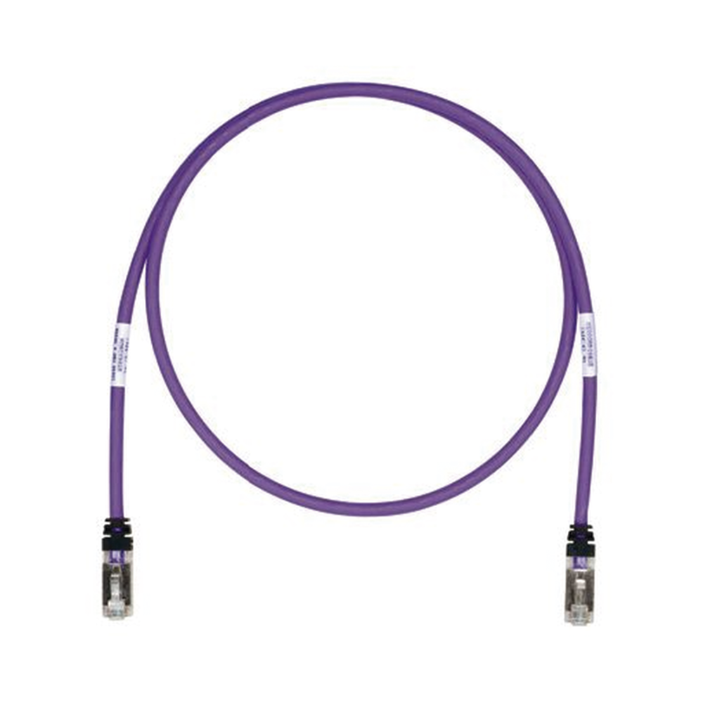 Patch Cord Cat6A, Blindado S/FTP, CM/LS0H, 1.52 Metros (5 Pies), Color Violeta