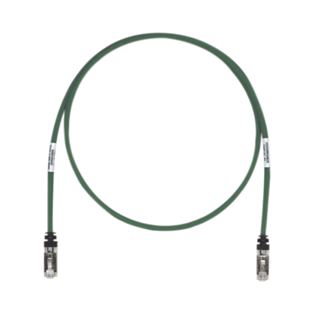 Patch Cord Cat6A, Blindado S/FTP, CM/LS0H, 2.13 Metros (7 Pies), Color Verde