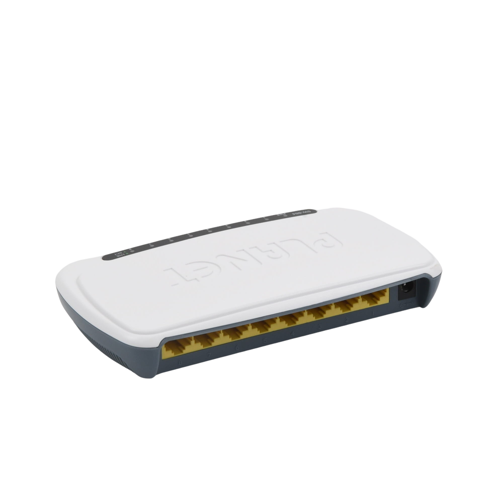 Switch No Administrable de Escritorio, 8 Puertos Fast Ethernet 10/100 Mbps