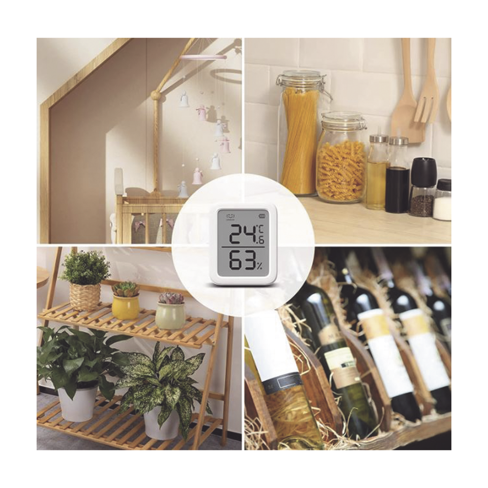 Medidor de temperatura y humedad Datos en pantalla / inalámbrico BLUETOOTH compatible con HUB SwitchBot - Image 4