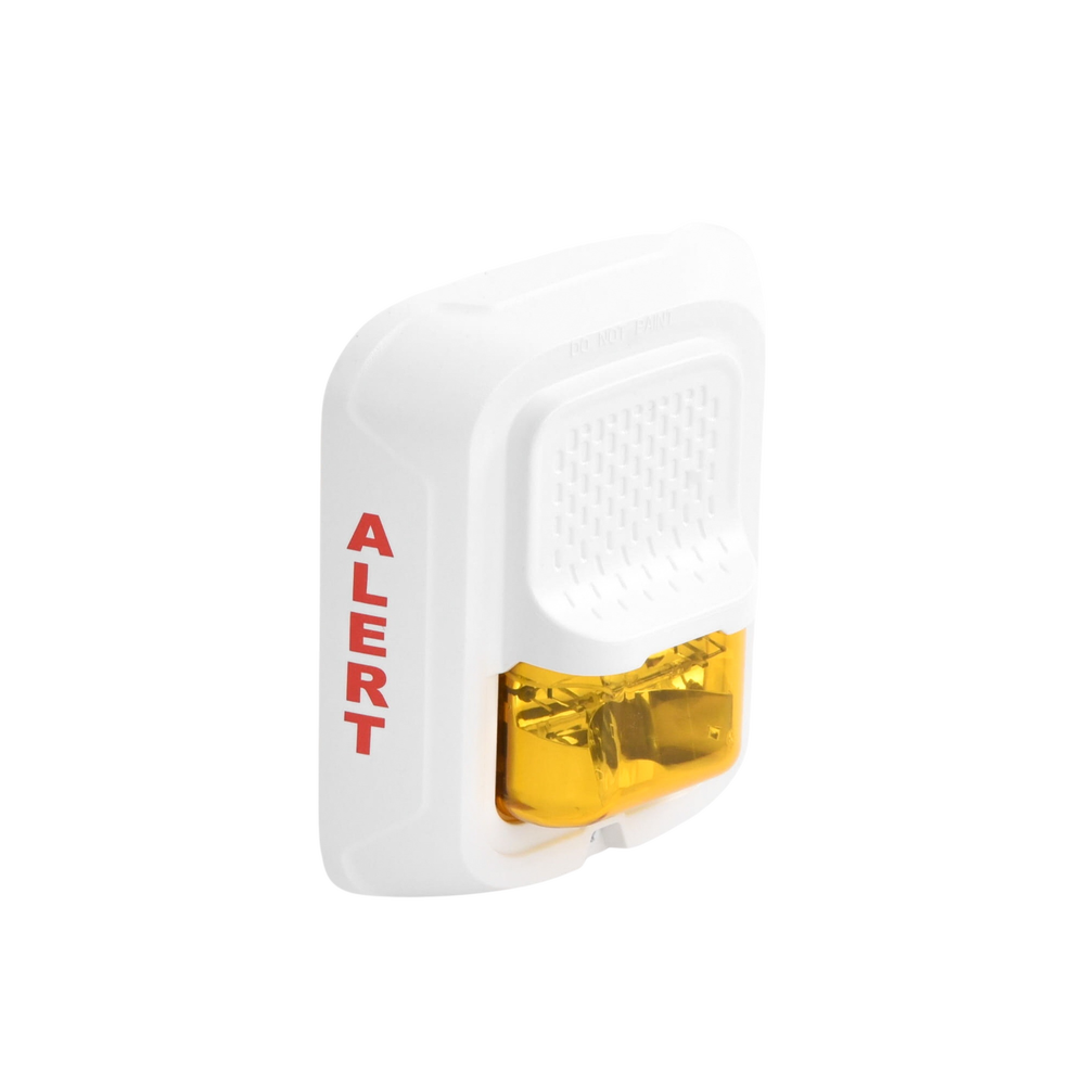 Lámpara Estroboscópica Color Blanco, para Notificación de Alerta, Montaje en Pared, Lente Estroboscópico Color Ámbar, Candelas Seleccionables - Image 3