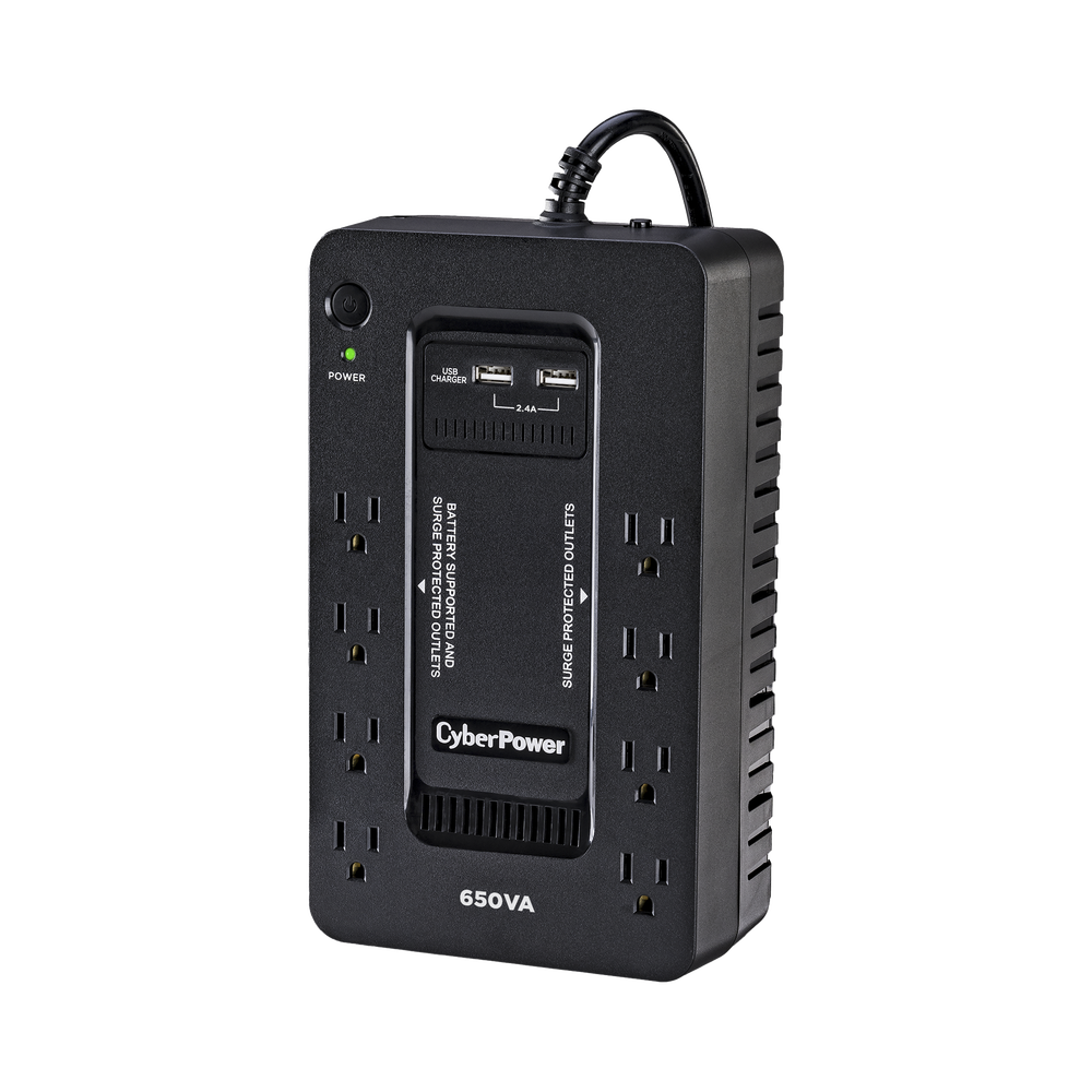 UPS de 650 VA/390 W, Topología Standby con Modo Ahorrador ECO, Entrada 120 Vca NEMA 5-15P, Con 8 Tomas NEMA 5-15R - Image 2
