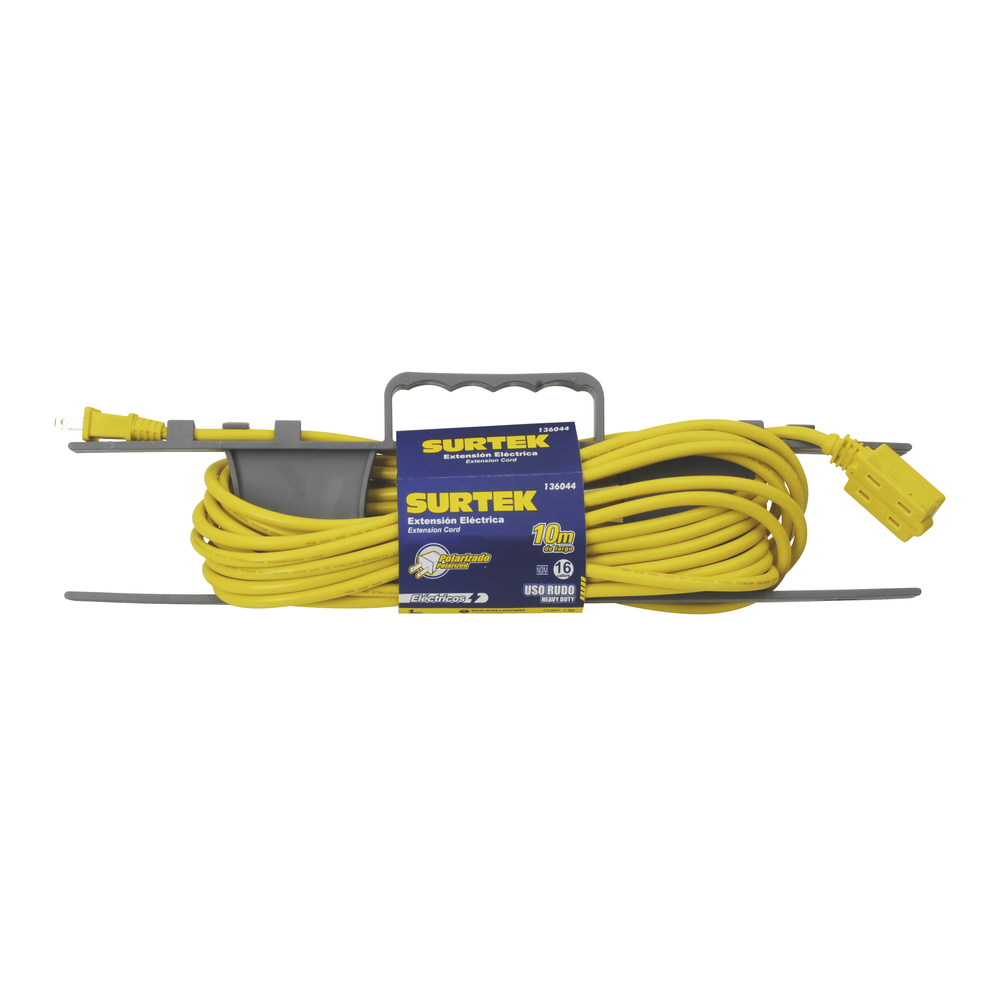 Extensión Eléctrica de Uso Rudo 2 metros / 127 V CA 10 A Máximo / Color Amarillo. - Image 2
