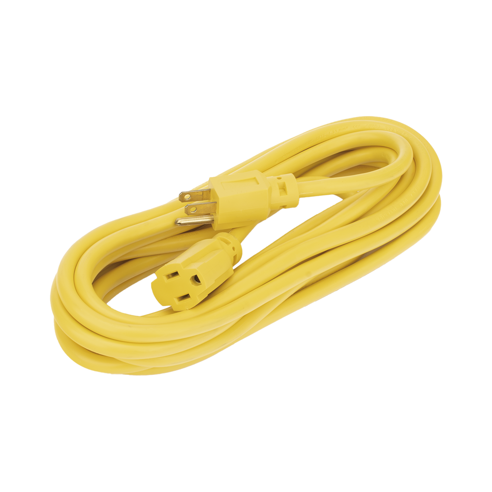 Extensión Eléctrica de Uso Rudo Aterrizada 5 metros /127 V CA 10 A Máximo / Color Amarillo. - Image 2