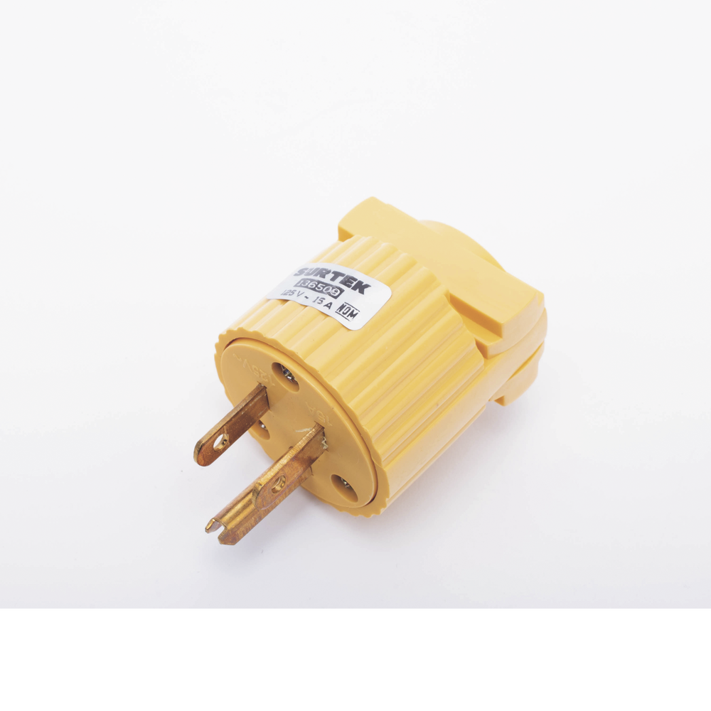 Clavija con Abrazadera Plástica Aterrizada / 127 V CA 15 A Max. / Fabricada en Plastico ABS. - Image 2