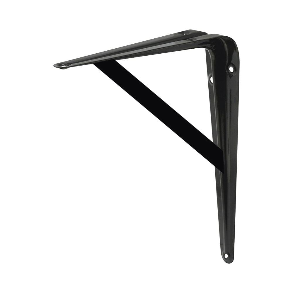 Ménsula de Acero Reforzado  8" x 12" (20 x 30 cm)/Color Negro.