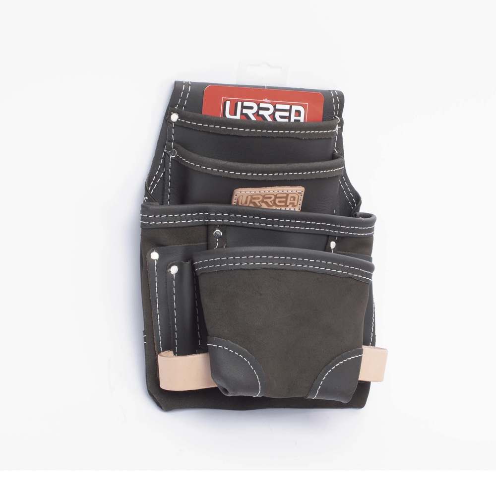 Estuche porta herramienta de piel aceitada con cinturón, con 10 bolsillos, medidas 24.1 x 31.8 cm. - Image 2