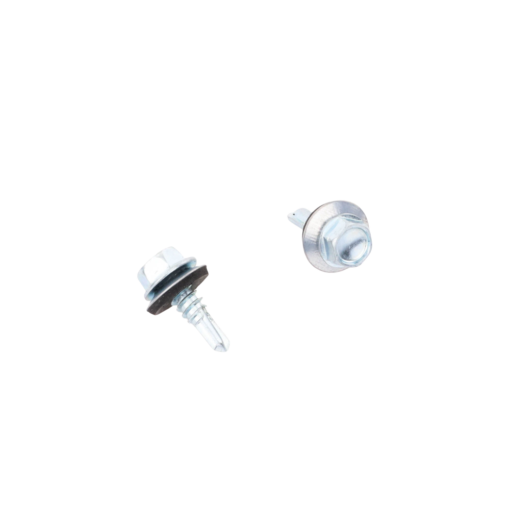 Tornillo -Pija cabeza hexagonal con rondana y punta de broca #14 x 3/4", 100 piezas. - Image 4