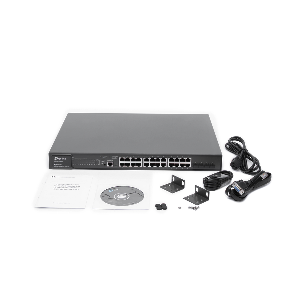 Switch JetStream PoE+ administrable Capa 2, 24 puertos 10/100/1000 Mbps + 4 puertos SFP 384 W - Image 5