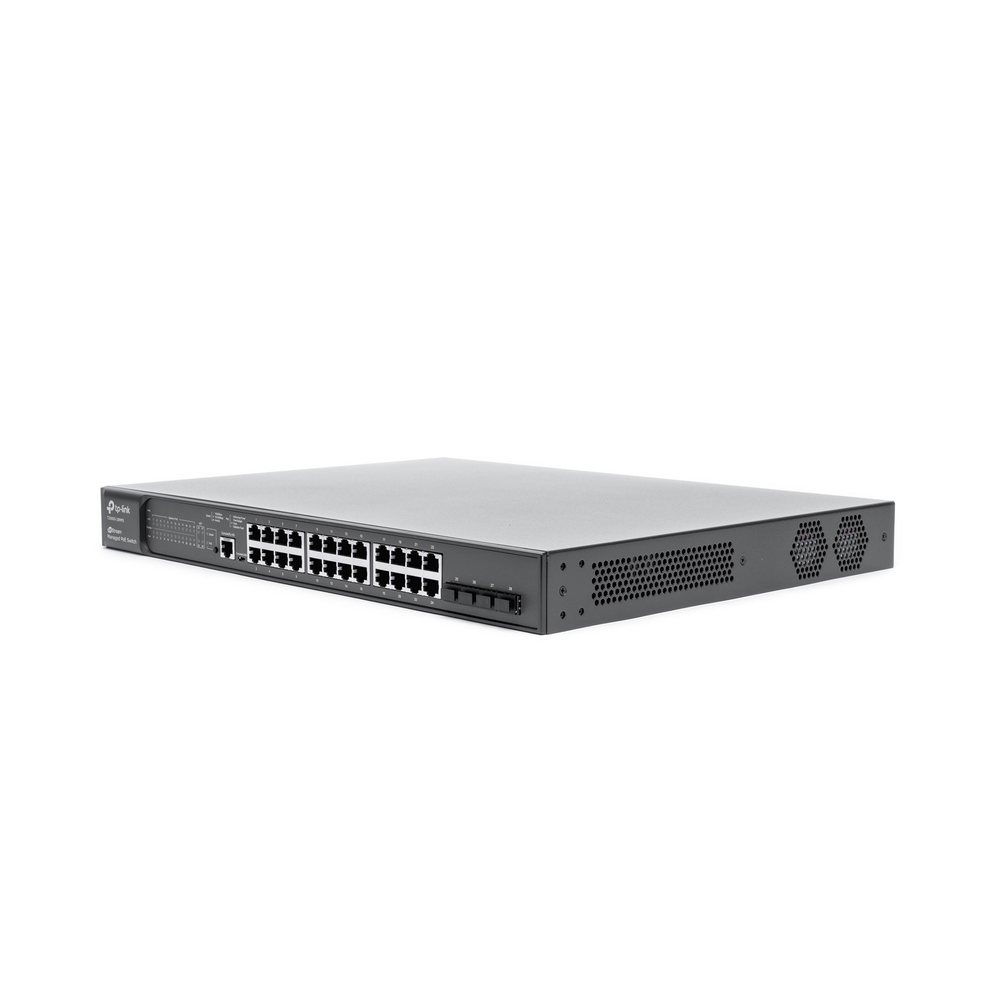 Switch JetStream PoE+ administrable Capa 2, 24 puertos 10/100/1000 Mbps + 4 puertos SFP 384 W - Image 3