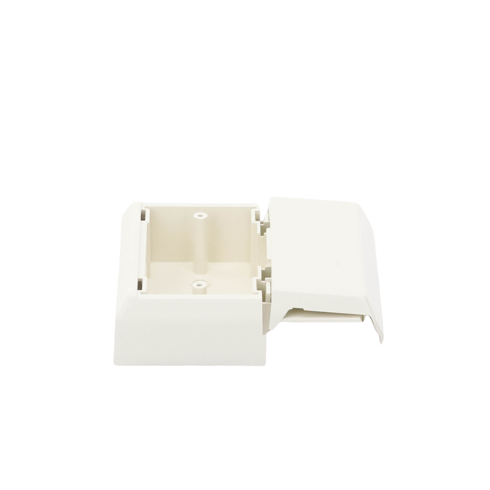 Caja Superficial Con Bisagras de Instalación a Presión, Para Canaletas T45, Material PVC Rígido, Color Blanco Mate - Image 5