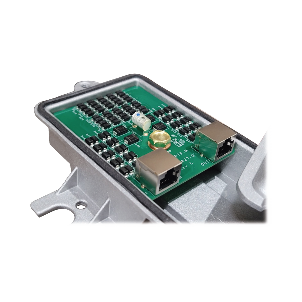 Protector Metalico Contra Descargas Atmosfericas PoE Individual De 10/100/1000 Mbps (1101-959)(ALPU-PTP-M) - Image 3