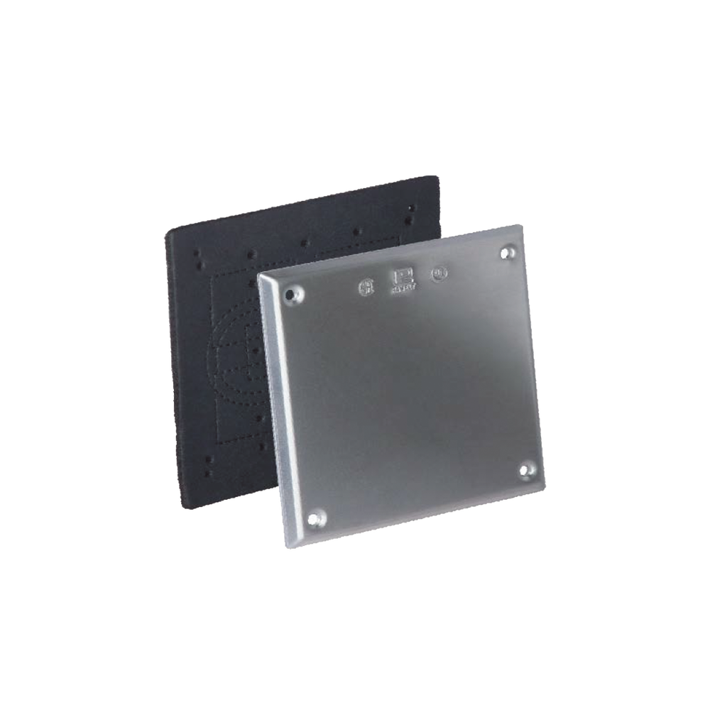 Tapa cuadrada ciega de aluminio con PVC Uretano