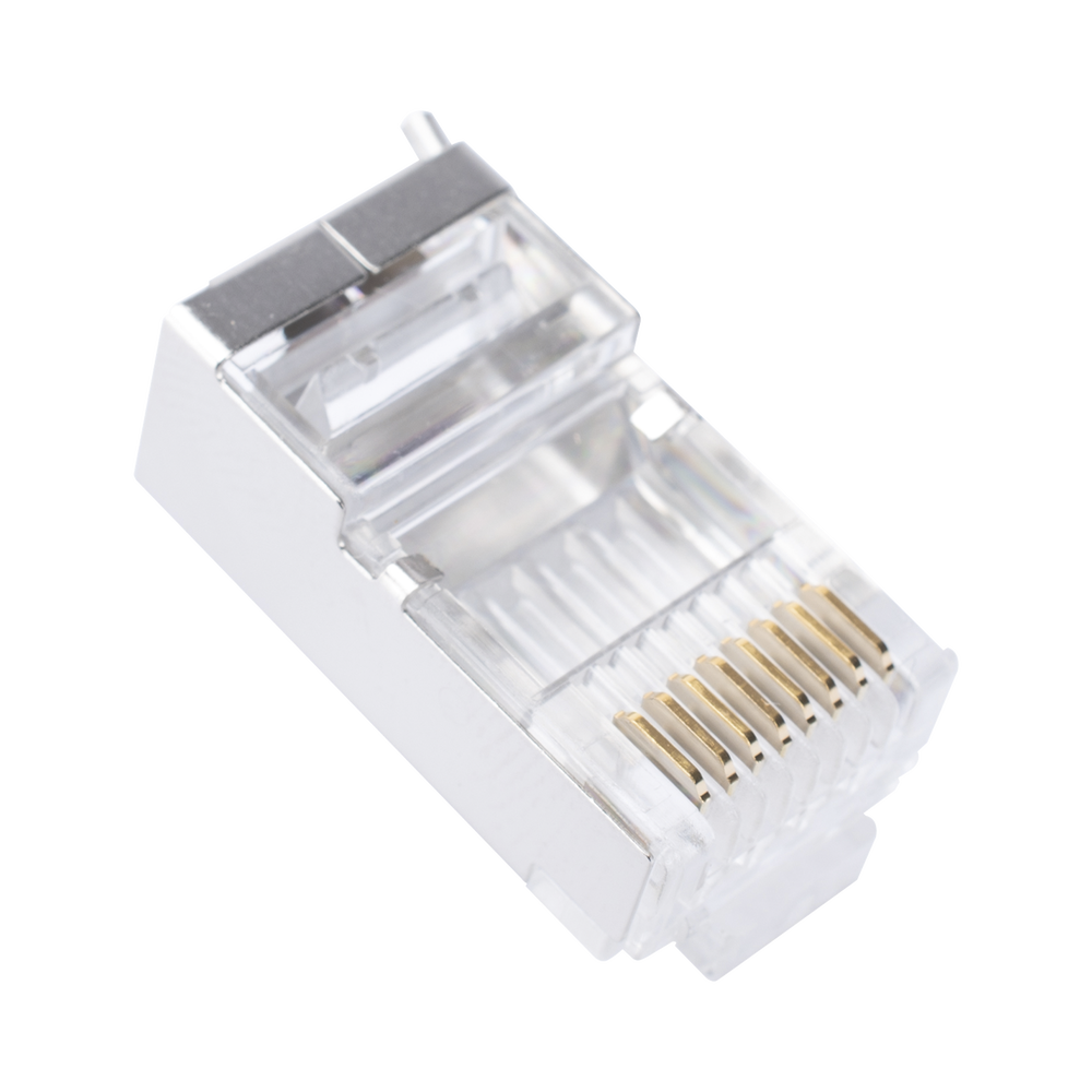Bote con 100 Piezas de Plug Modular RJ45 Cat6 Blindado con Pin de Tierra, Chapado de Oro a 30 Micras para Durabilidad Extrema - Image 5
