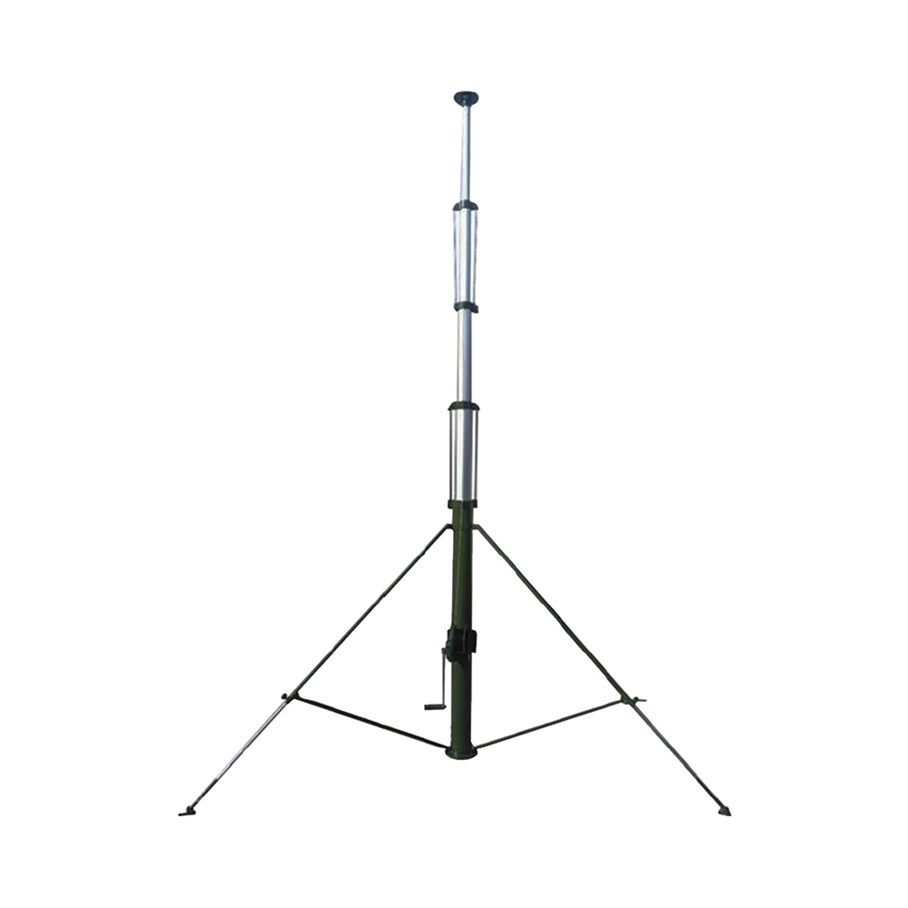 Mástil Telescópico Retraible Manual de 9 metros con Accesorios. Incluye Tripie.