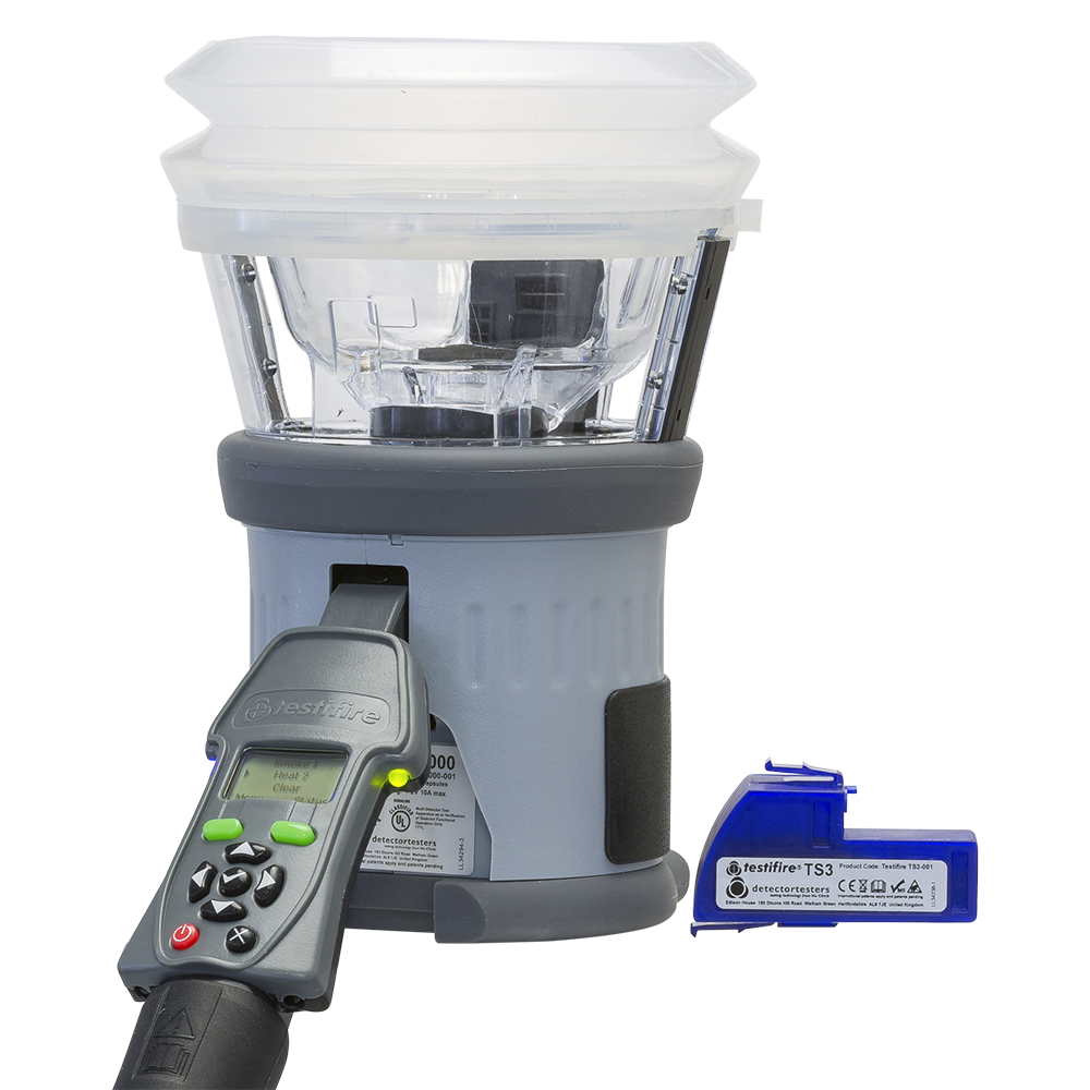 Probador avanzado Testifire 3 en 1 para detectores de humo, temperatura fija, tasa de crecimiento, hasta 100ºC y monóxido de carbono CO - Image 2