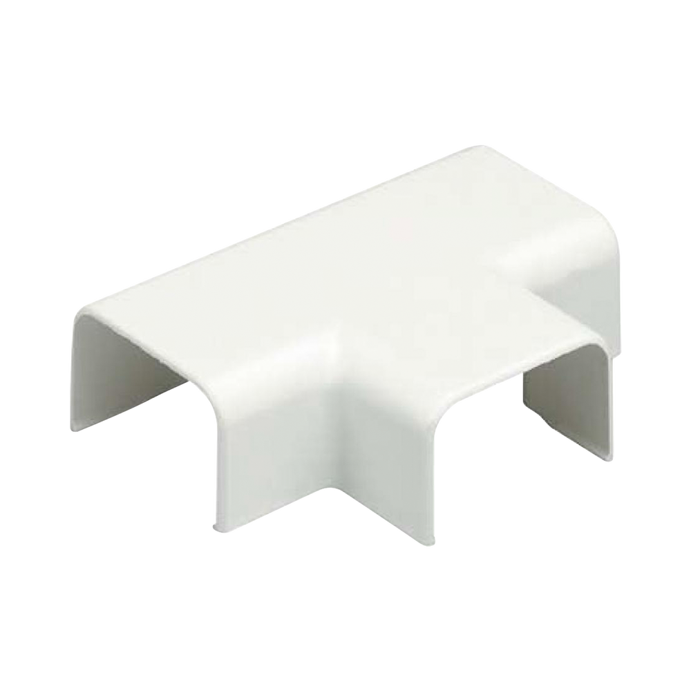 Conexión en "T", para uso con canaleta LD3, material ABS, Color Blanco Mate