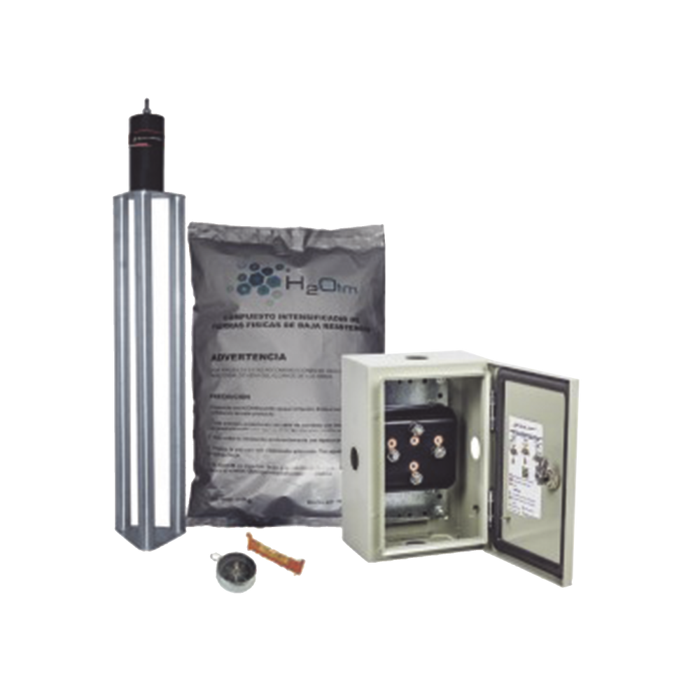 Electrodo para corriente máxima de70 Amp. de Acero Inoxidable con Filtro y Compuesto H2Ohm.