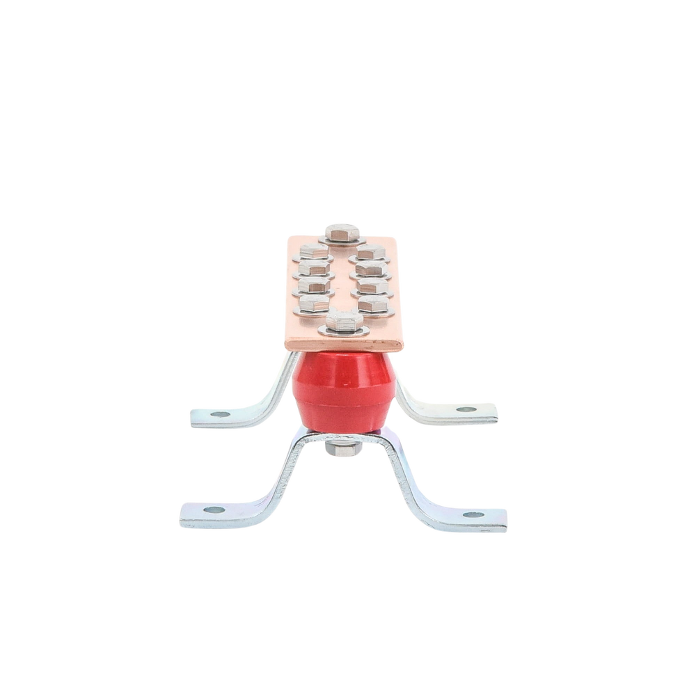 Barra para Unión de Cobre con Capacidad de 1000A, medidas 7-7/8 x 2 x 1/4 in., con Aisladores (Sin Gabinete) - Image 3