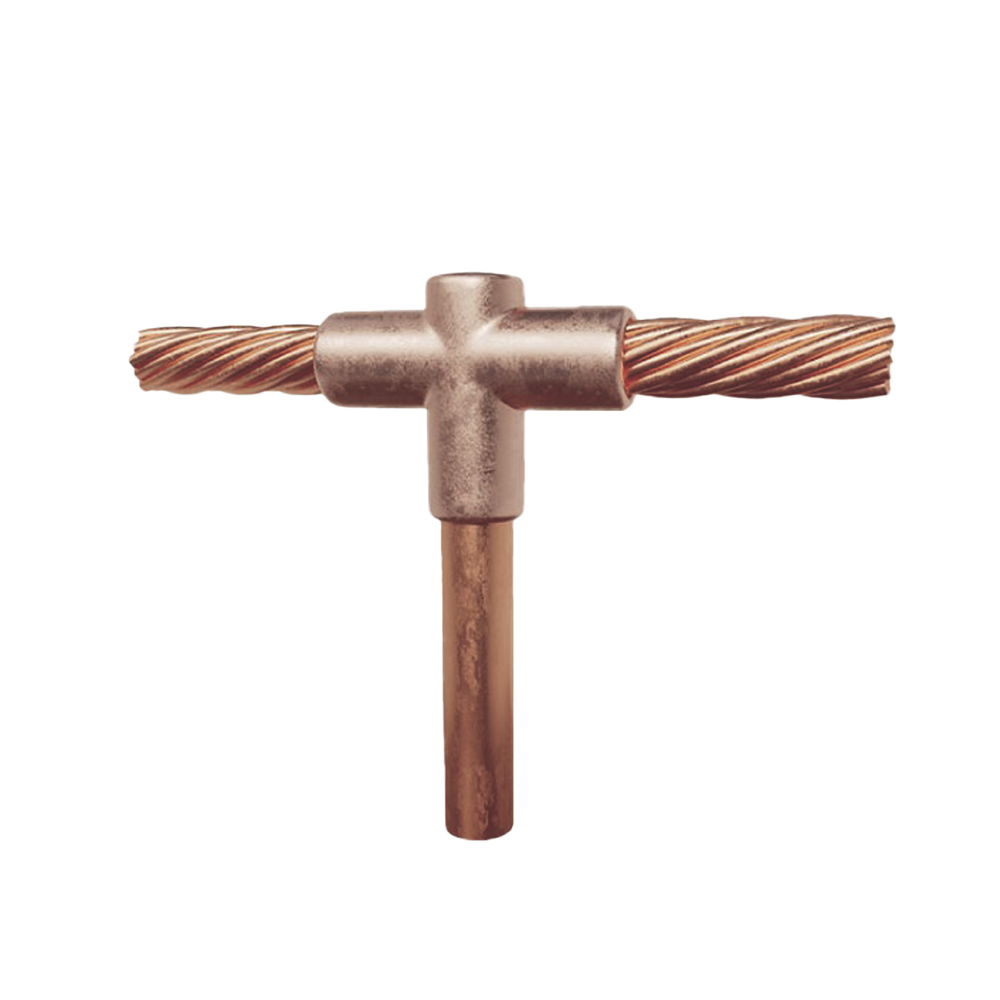 Molde para soldadura exotermica Tipo T, Tope de varilla 5/8 in. a Cable de Paso 1/0 AWG