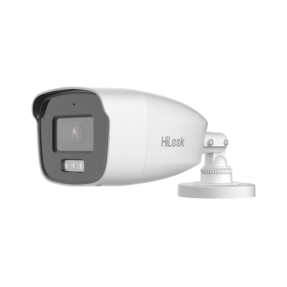 [Dual Light + ColorVu] Bala TURBOHD 3K megapixel / 40 mts IR + 40 mts luz blanca / Lente 2.8 (104° de Visión) / Exterior IP66 / Audio por Coaxitron / TVI-AHD-CVI-CVBS / Metal  / Smart-Hybrid light