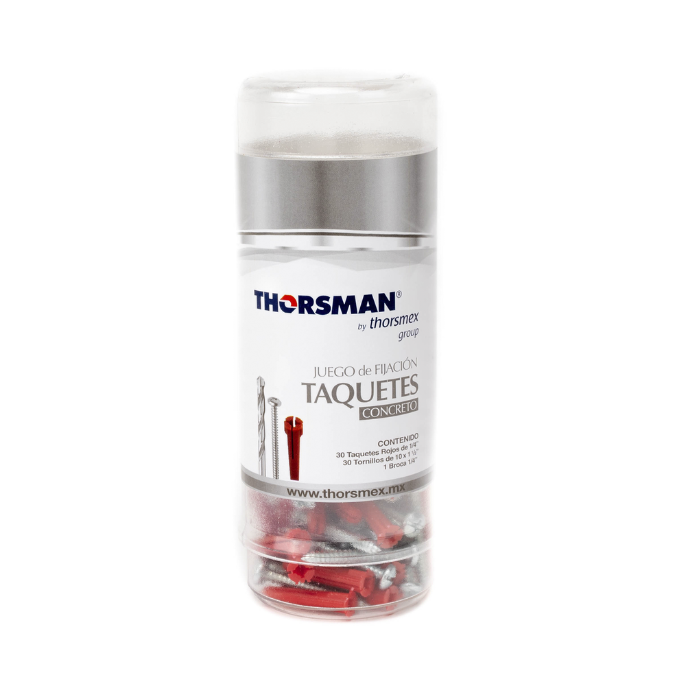 Juego de fijación incluye taquetes y tornillos para concreto (3601-00001) - Image 2