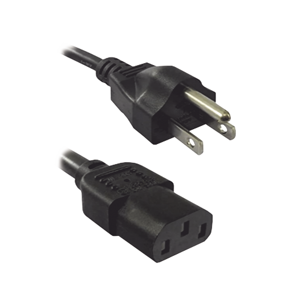 Cable de Poder para Contacto Empotrable TH-CDE-USB-N, 10 A, 125 V