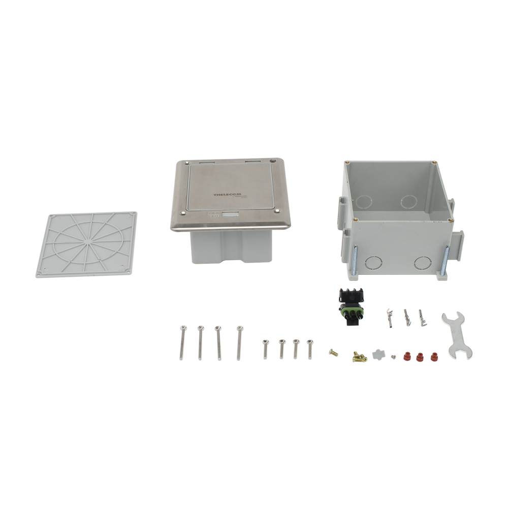 Caja de Piso con Contacto El?ctrico (Duplex), Resistente al Agua, IP66 (Con Tapa Cerrada) (11000-53201) - Image 5