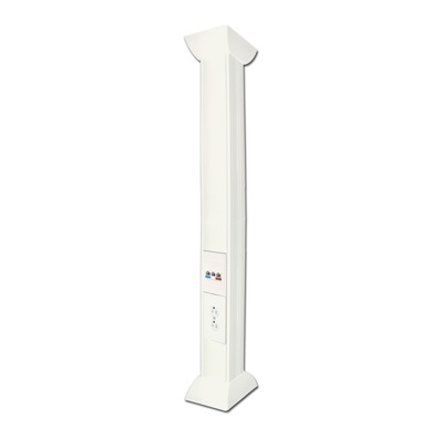 Pole Blanco de 3 Metros (9.84 Pies) para Instalaciones El?ctricas, Voz y Datos, No Incluye Accesorios, Se Venden por Separado los Modelos TEK100DUPLEX (Accesorios de Fijaci?n y Contacto Duplex) y TEK100UNI (Soporte y Tapa Universal) (13000-01000)