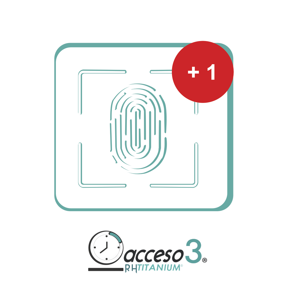 [BAJO PEDIDO] Expansión (Checador adicional) para Software de Tiempo & Asistencia compatible con SISTEMAS DE NOMINA / Acceso3 - TITANIUM