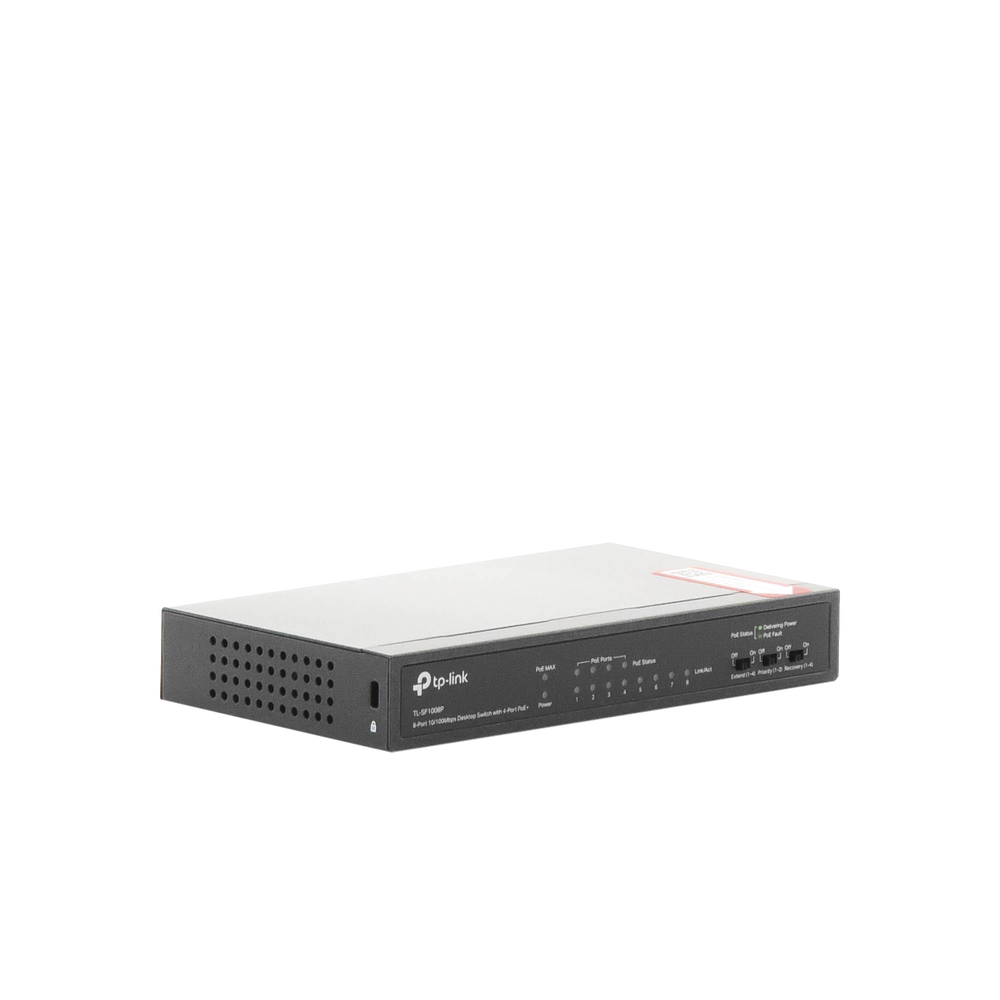 Switch PoE+ No Administrable / De Escritorio 8 puertos 10/100 Mbps / 4 puertos PoE af/at Inteligente / Presupuesto 66 W / Hasta 250 metros - Image 3