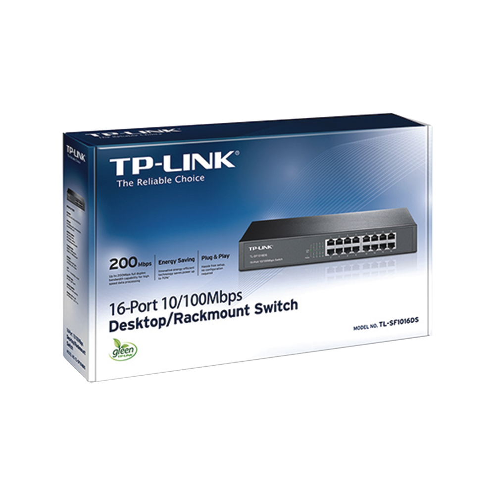 Switch no administrable de 16 puertos 10/100 Mbps de escritorio y para montaje en rack - Image 3