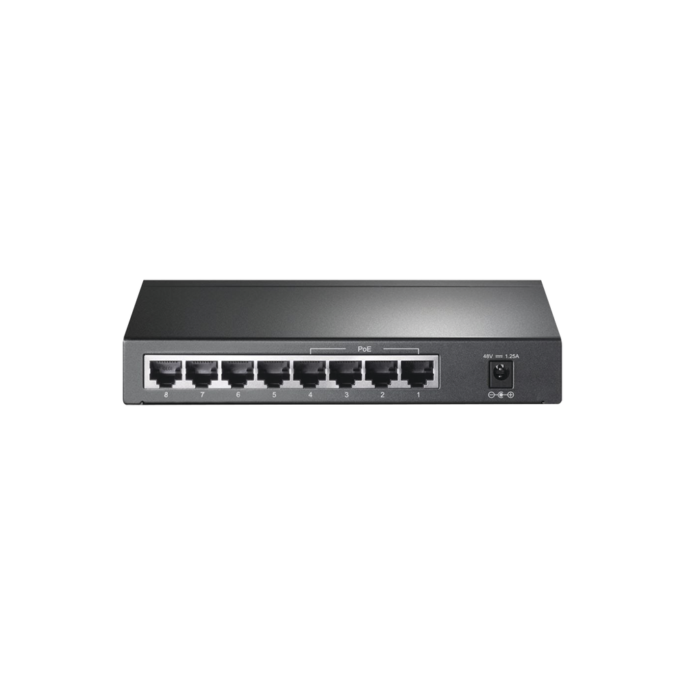 Switch Gigabit PoE+ no administrable de 8 puertos 10/100/1000 Mbps, solo 4 puertos PoE, para escritorio - Image 2