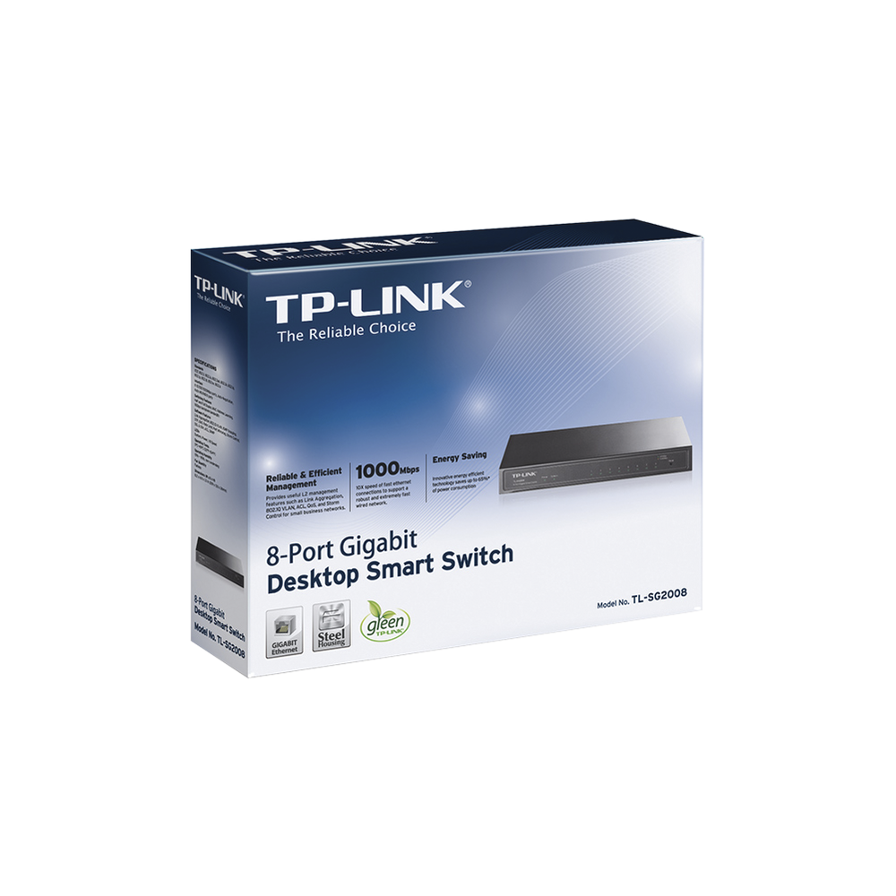 Smart Jetstream Switch administrable 8 puertos 10/100/1000 Mbps - Image 3