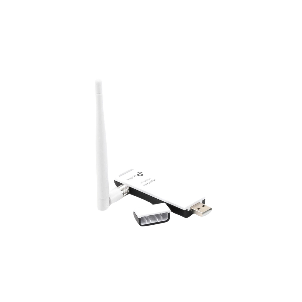 Adaptador USB inalámbrico de alta ganancia N 150 Mbps 2.4 GHz con 1 antena desmontable de 4dBi - Image 3