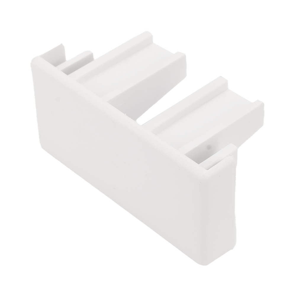Tapa final color blanco de PVC auto extinguible,  para canaleta TMK1735, TMK1735SD (5390-02001)