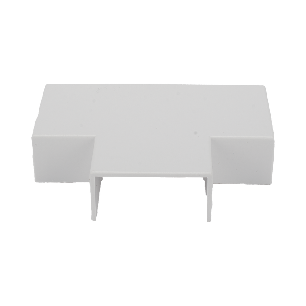 Sección en "T" color blanco de PVC auto extinguible, para canaletas TMK1735, TMK1735SD (5340-02001)