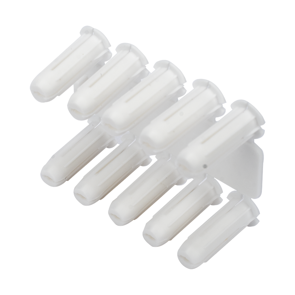 Taquete blanco 3/16" para tornillo 8mm x 3/4" (100pzs) (1101-01100)