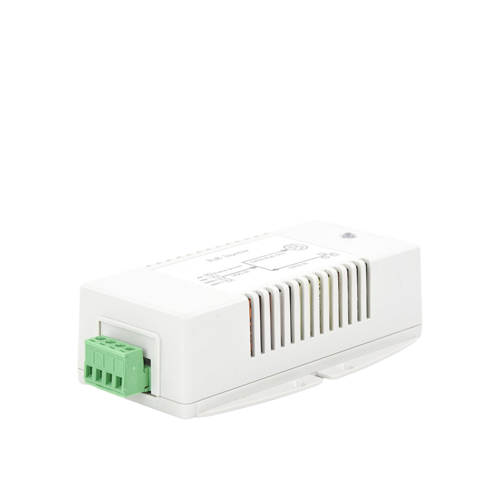 Inyector POE para Aplicación Solar, Entrada 18-36 Vcc, Salida en 56 Vcc, 802.3 af/at, 10/100/1000 Mbps, Hasta 35 Watts - Image 2
