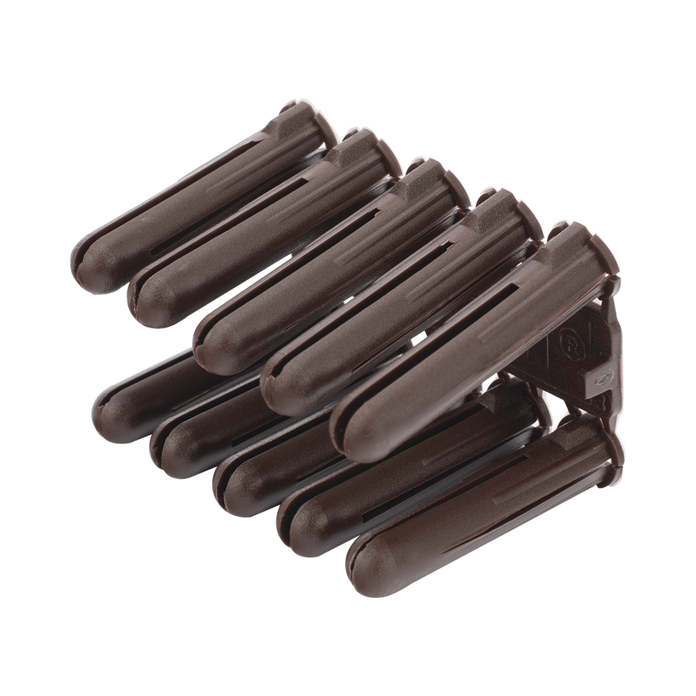 Taquete cafe 5/16" para tornillo 10mm x 1 3/4" (100pzs) (1104-04100)