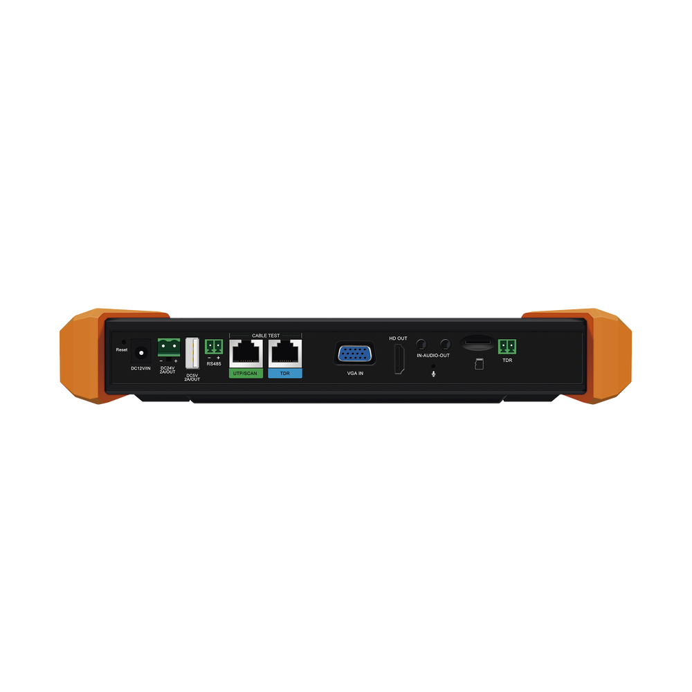 Tester Profesional Multifunción | Pantalla Táctil 7" | Láser Integrado | Cámara Integrada | Prueba IP/HD Coaxial | 4K/8K | H.265/H.265 | ONVIF | WiFi | Analizador de Cable | Medidor de Potencia Óptica y Red | TDR | - Image 2