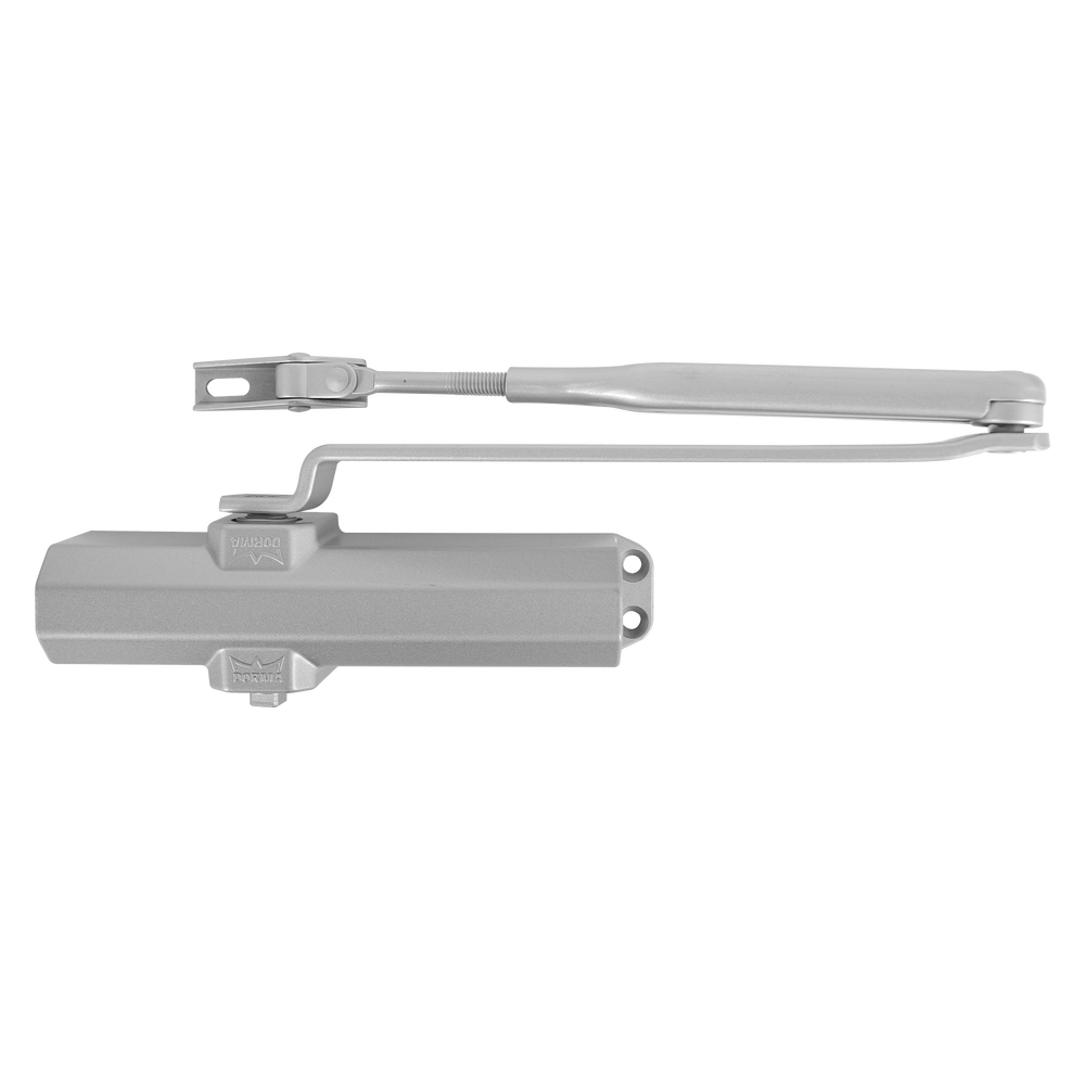 Cierrapuertas Fuerza 4/ Para puertas de hasta 1100 mm de Ancho/ Color Plata /Certificación UL