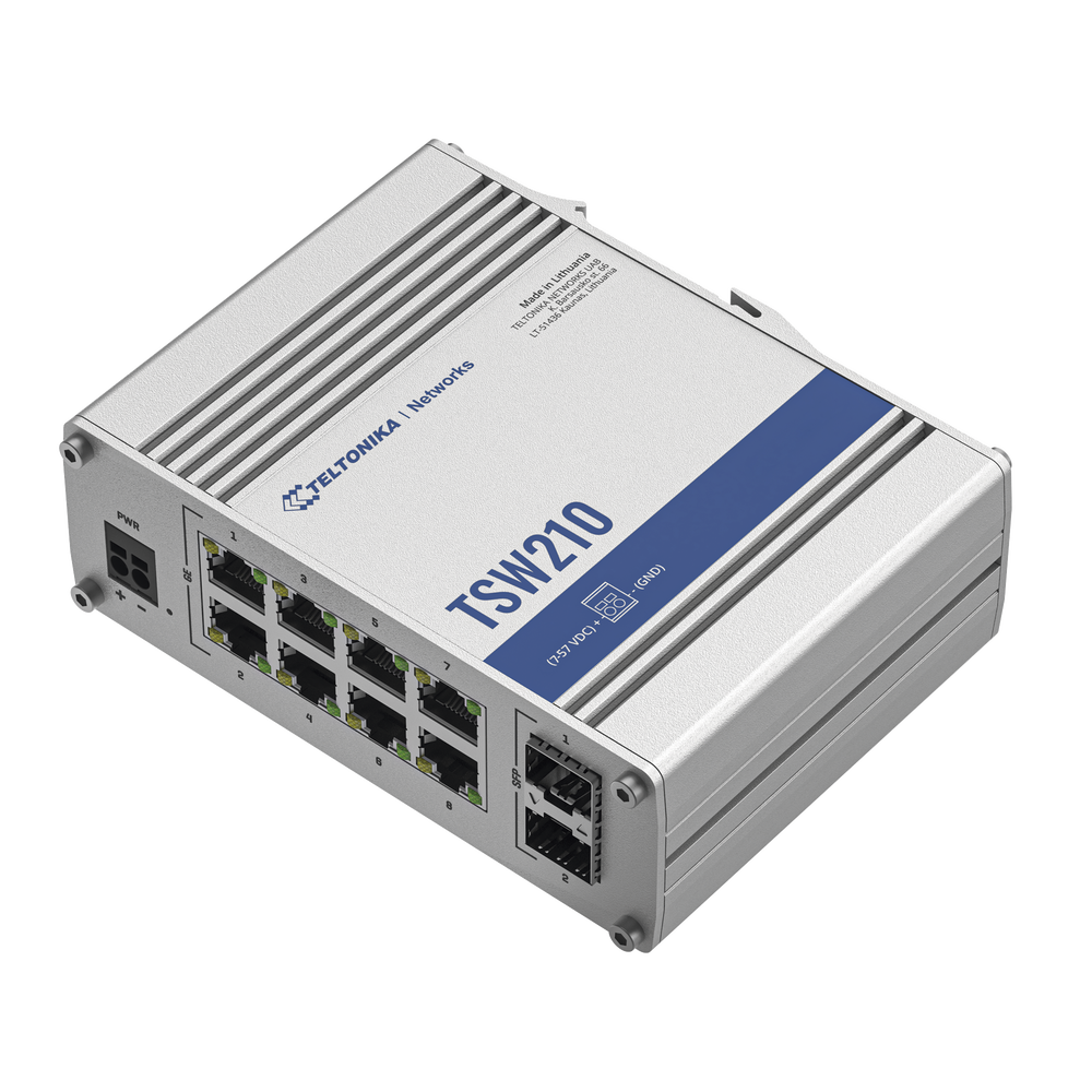 Switch Industrial No-Administrable 8 puertos Gigabit, 2 SFP 1G - Image 2
