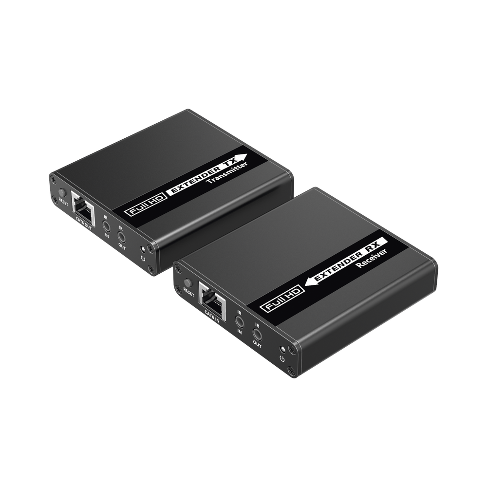 Kit Extensor HDMI para distancias de 70 metros / Soporta resoluciones 720 y 1080P @ 60 Hz / Cat 6, 6a y 7 / Cero Latencia / Uso 24/7 / HDR10 / Salida Loop / Configuración EDID / Soporta control remoto del equipo fuente / Salida de audio de 3.5mm - Image 2