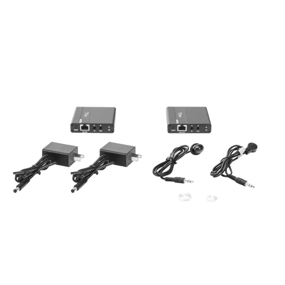 Kit Extensor HDMI para distancias de 70 metros / Soporta resoluciones 720 y 1080P @ 60 Hz / Cat 6, 6a y 7 / Cero Latencia / Uso 24/7 / HDR10 / Salida Loop / Configuración EDID / Soporta control remoto del equipo fuente / Salida de audio de 3.5mm - Image 6