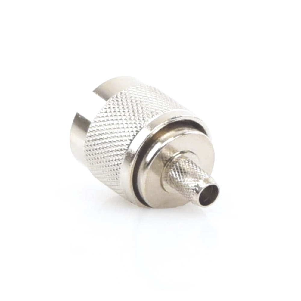 Conector N Macho para 75 Ohm de Anillo Plegable para Cable RG-59, Niquel/Oro/Tefl?n - Image 2