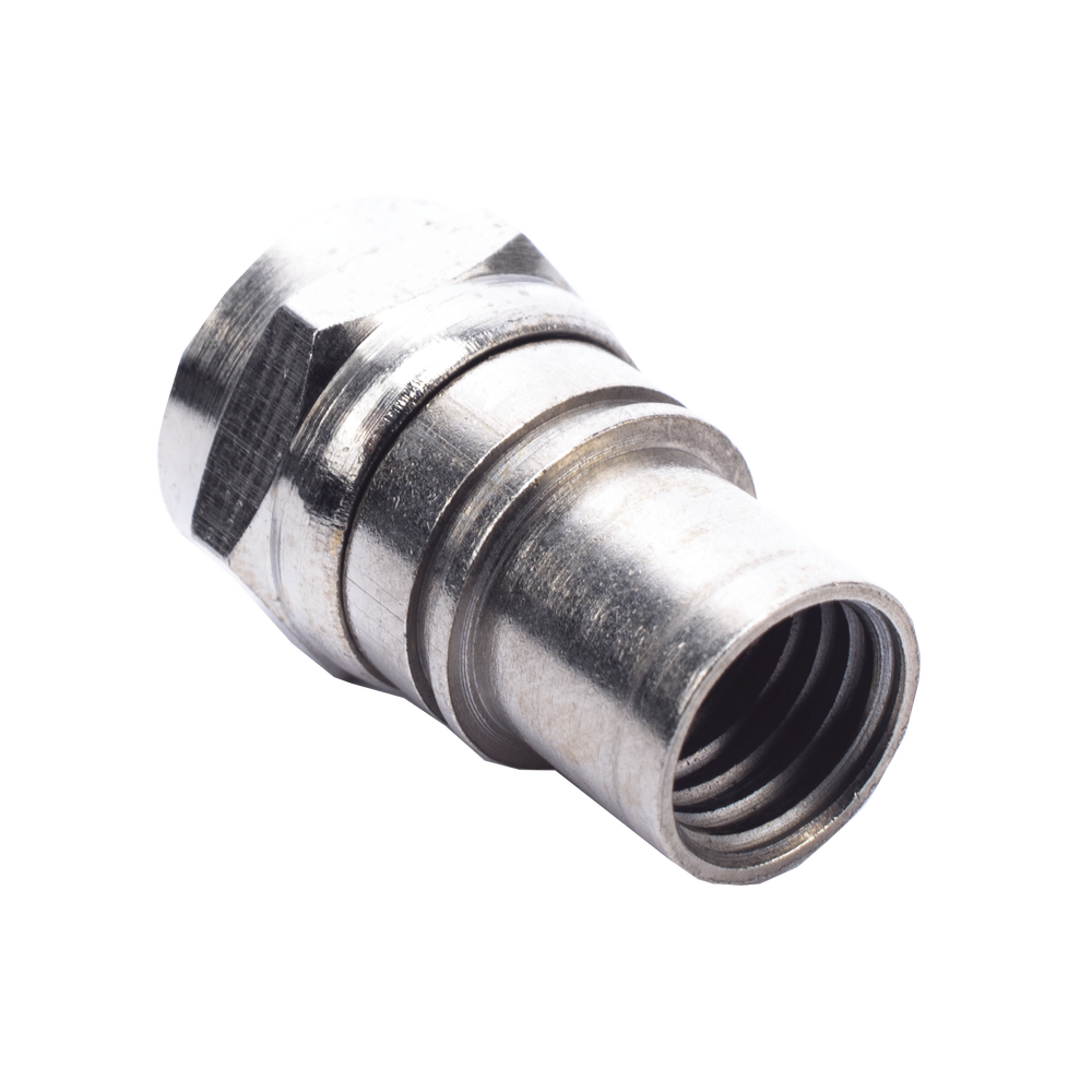 Conector F Macho Plegable, Con PIN para Cable RG-59, Cuerpo de Bronce Niquelado. - Image 3