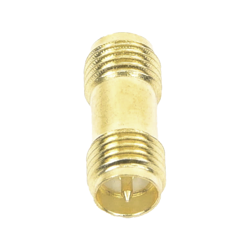 Adaptador Barril de SMA Hembra Inverso a SMA Hembra Inverso, Oro/ Oro/ Teflón, - Image 2